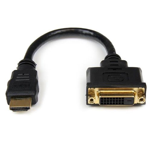 Adaptateur HDMI1.4/DVI-D mâle/femelle - 20cm-Noir