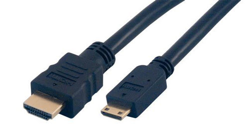 Câble HDMI/mini HDMI HighSpeed mâle/mâle - 2m