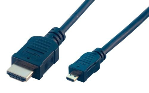 Câble HDMI vers m-HDMI Highspeed+Ethernet m/m - 2m#