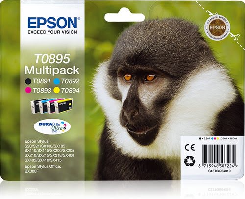 [02100119] Cartouche d'encre multipack T0895 - 4 couleurs