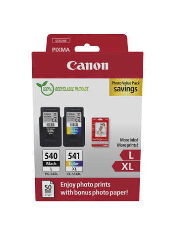 Pack Cartouches Noire + Couleur - PG540L/CL541XL P