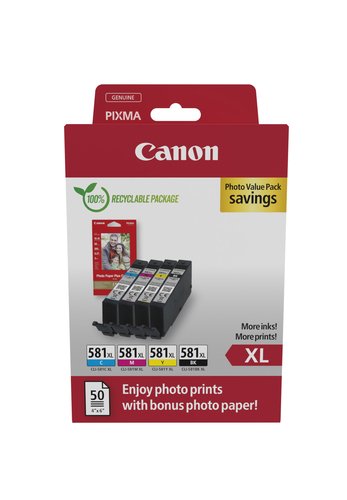 CLI-581 XL - multipack 4 couleurs