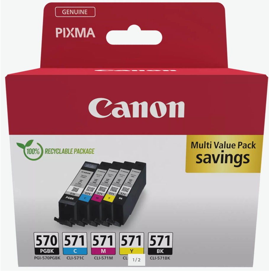 PGI-570/CLI-571 - Multi Pack 5 cartouches