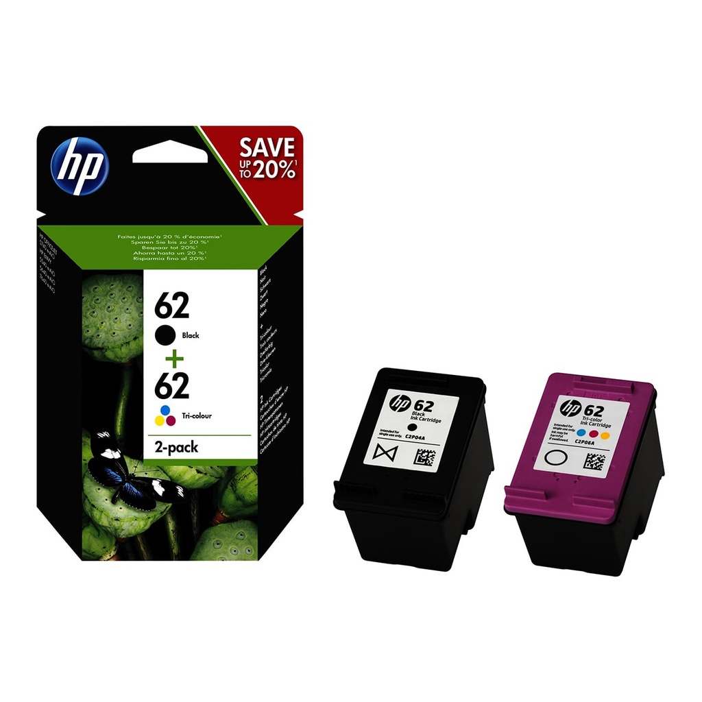 Pack Cartouches Noire + Couleurs N°62 - N9J71AE
