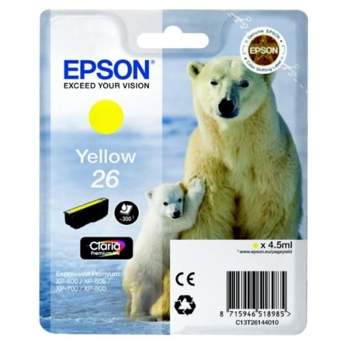 Cartouche d'encre Jaune 26 - T2614