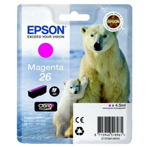 Cartouche d'encre Magenta 26 - T2613