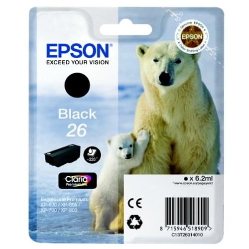 Cartouche d'encre Noir 26 - T2601