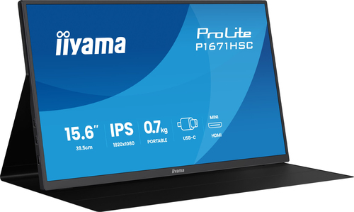 P1671HSC-B1 15.6" Portable FHD/IPS/USB-C/HP/Housse