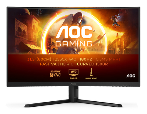 CQ32G4VE 31.5"CURVE QHD/180Hz/Fast-VA/0.5ms/Adapt