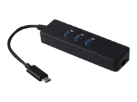 [08600457] Adaptateur réseau - USB-C - RJ-45 - 3 x USB 3.0