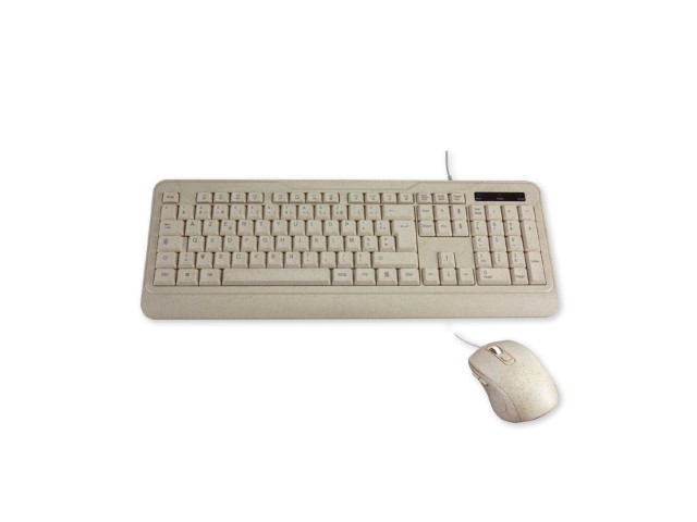 [01401803] Kit clavier/souris - Filaire - Bioplastique