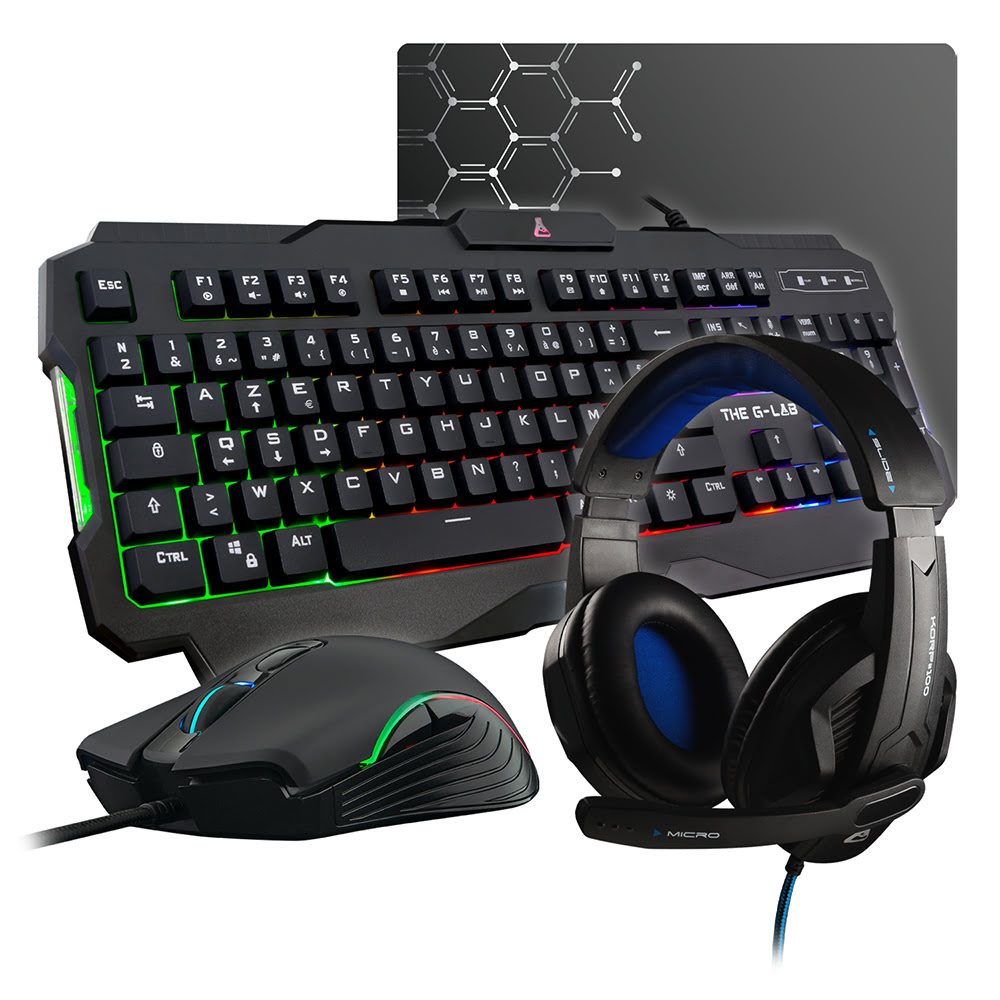 [07200011] Gaming Combo ARGON-E - Casque/Clavier/Souris/Tapis