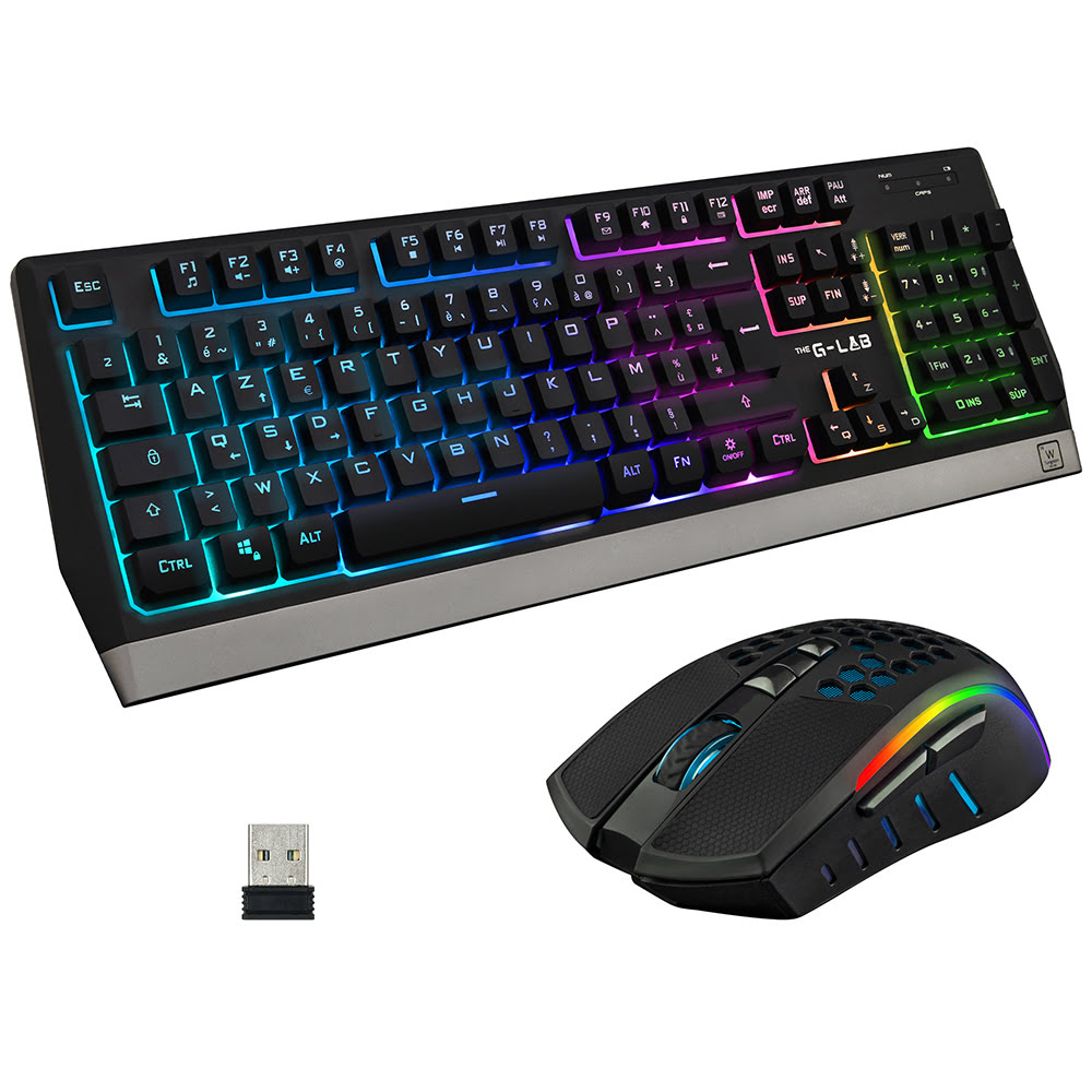 [07200024] Combo Tungsten - Souris/clavier/sans fil/RGB