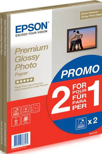 [06400005] Papier Photo Brillant A4 2x15f. 255Gr -C13S042169
