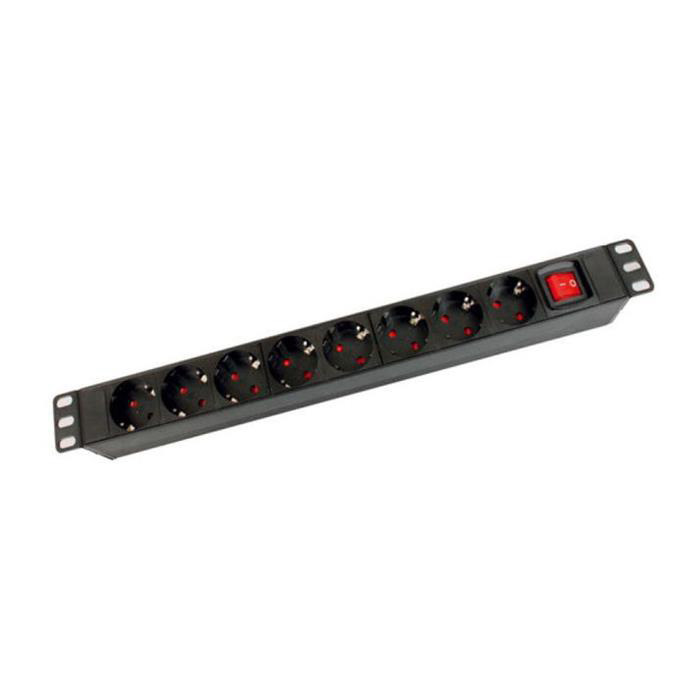 [06900011] Bandeau 8 prises électriques rack/baie 19" - 1U