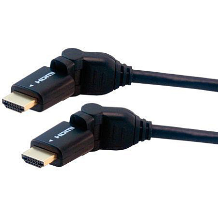 [06900041] Câble HDMI orientable haute vitesse 3D avec Ethern