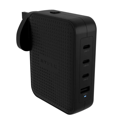 [02502736] HyperJuice chargeur voyage 4 ports/145W/Noir