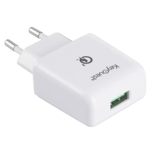 Chargeur secteur ultra rapide USB - Blanc