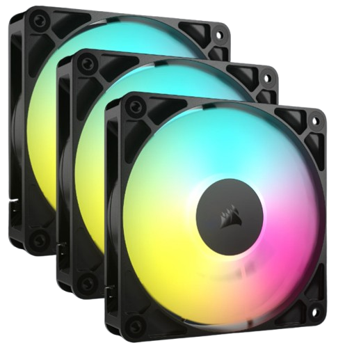 RS120 ARGB Triple Pack - Noir