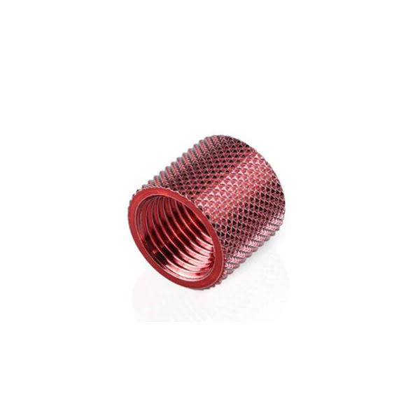 Raccord tube rigide droit rouge - 14mm