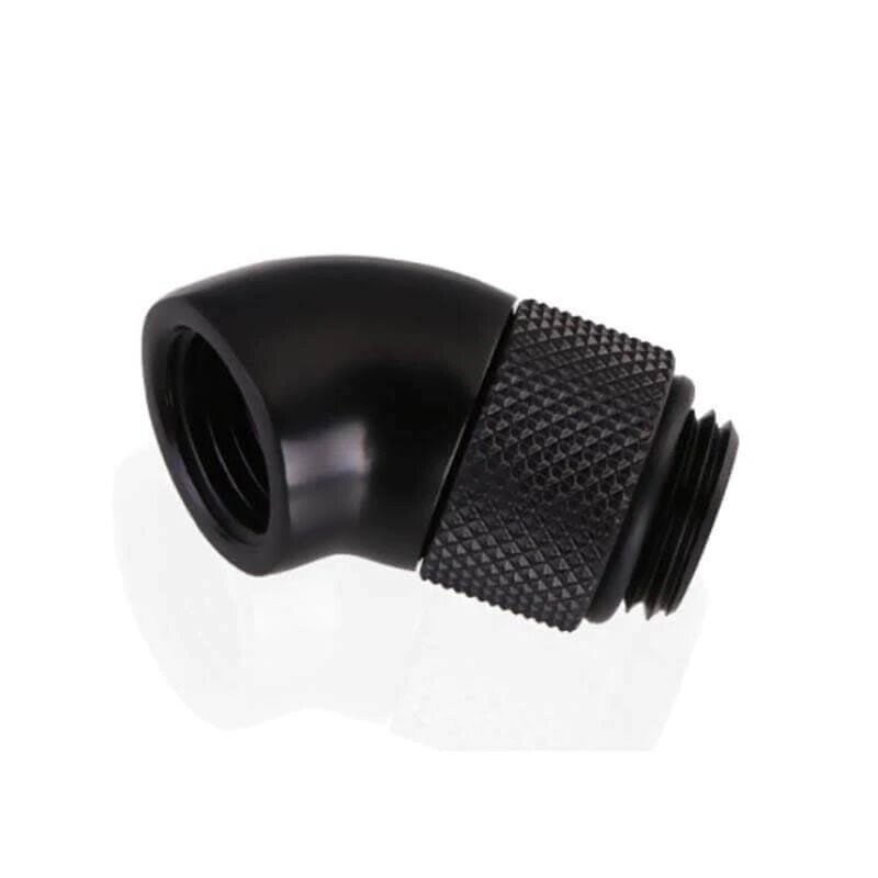 Fitting coudé rotatif 45° noir - 14mm