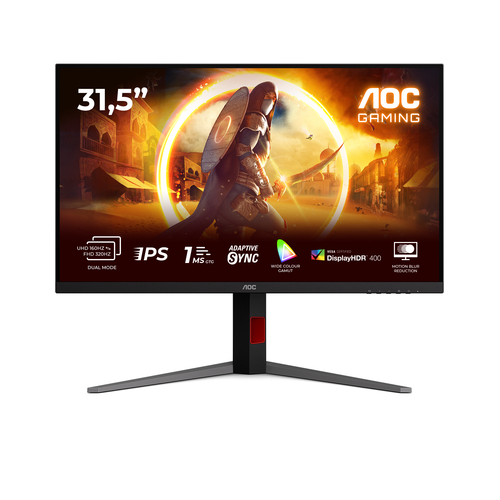 32" 4K/160Hz ou FHD/320Hz IPS/0.5ms/Pivot/G-Sync