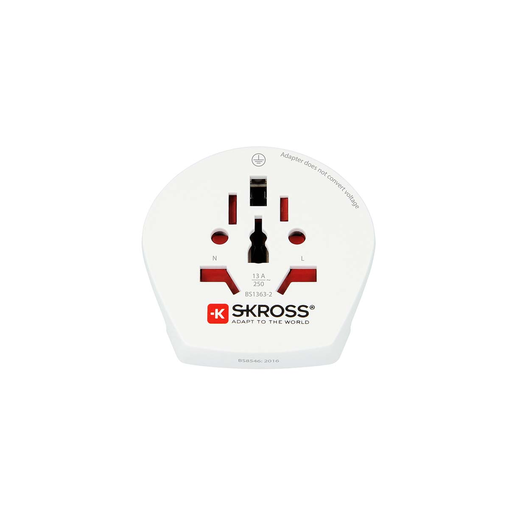 Adaptateur de voyage Prise mondiale vers Europe