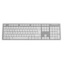 Clavier rechargeable KBWBTGR-Sans fil - Gris/Blanc