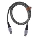 Câble USB-C vers USB-C - 1,5m nylon RPET - Noir