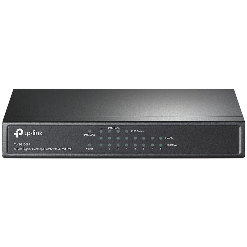 [01701070] 8 Ports 10/100/1000Mbps TL-SG1008P (4 POE)