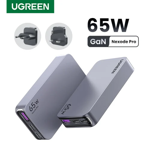 [02503121] Chargeur secteur 3 ports - 65W - Gris