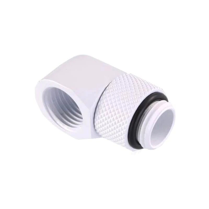 Fitting coudé rotatif 90° blanc - 14mm