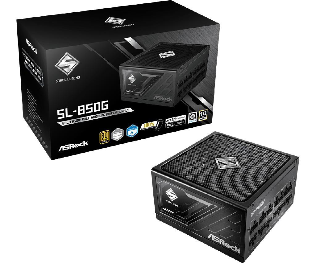 ATX 850W - 80+ Gold - Steel Legend SL-850G Noir