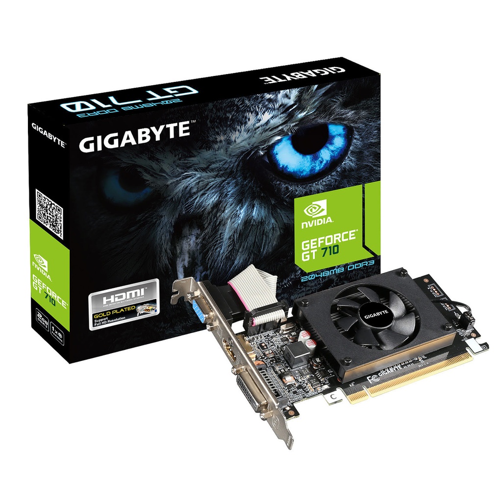 GT 710 GV-N710D3-2GL - GT710/2Go/VGA/DVI/HDMI