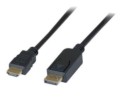 DP1.2 vers HDMI1.4 noir - 2m
