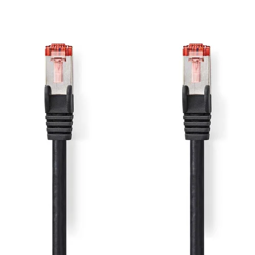 Cable RJ45 male/male - CAT6 S/FTP - Noir - 3m