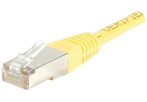 [52058] Patch RJ45 cat5E FTP 15cm jaune