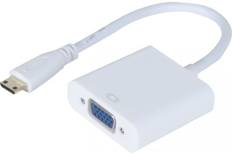 Convertisseur Mini HDMI vers VGA m/f- 0.15m