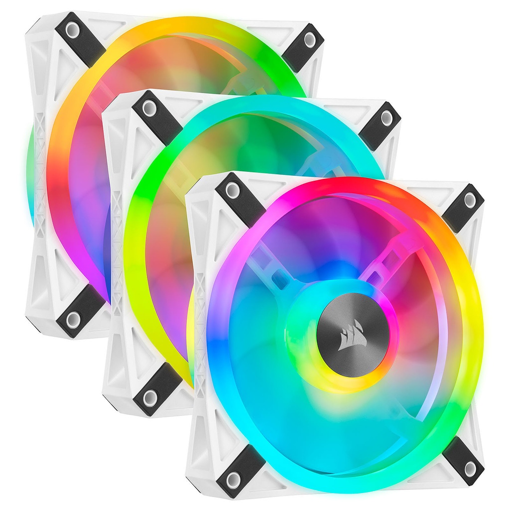 Kit x3 QL120 RGB Blancs 120mm - CO-9050104-WW
