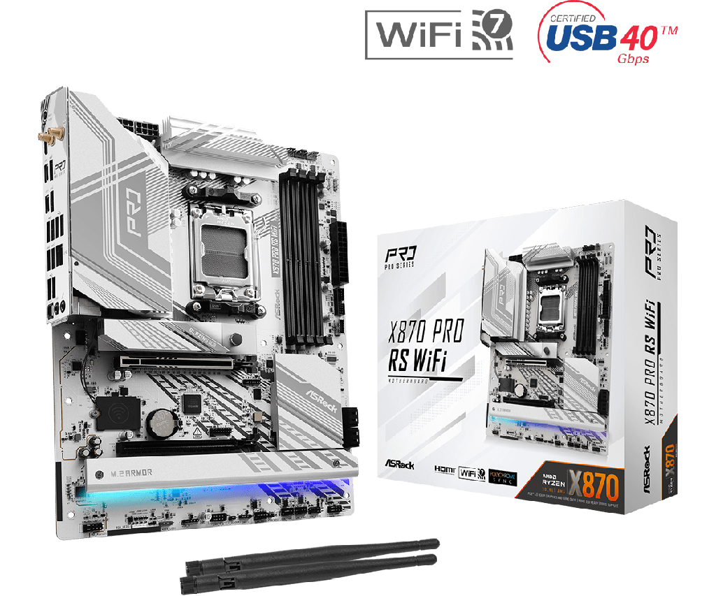 X870 PRO RS WIFI - X870/AM5/DDR5/ATX