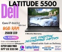 Dell 5500 (i5-8365/8G/256Nvme/11P) FHD 4h37 B+