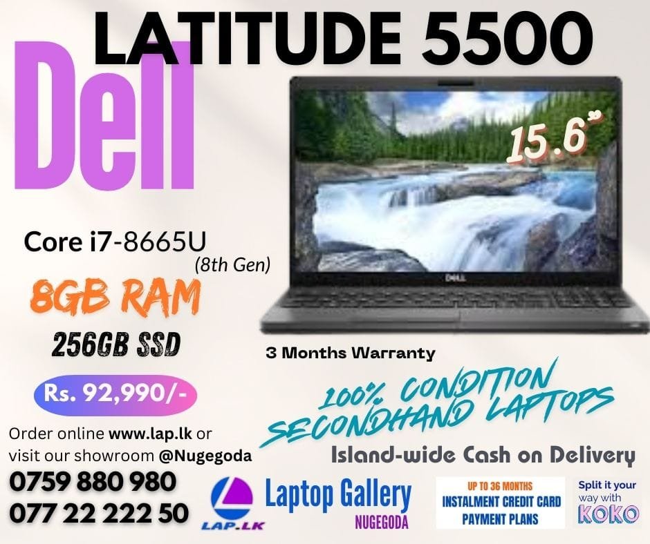 Dell 5500 (i5-8365/8G/256Nvme/11P) FHD 5h10 A-