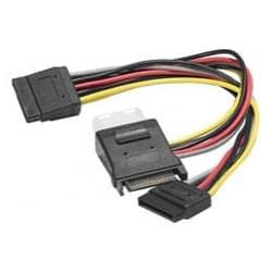 Doubleur d'alimentation Sata vers 1 Molex + 2 Sata