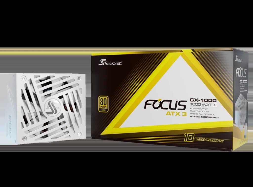 ATX 1000W 80+ Gold -  FOCUS-GX-1000-V4-WHITE