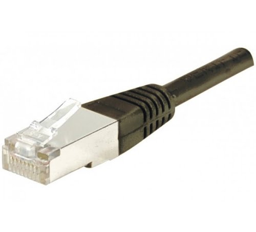 Cordon RJ45 CAT 6 F/UTP noir - 0,5 m