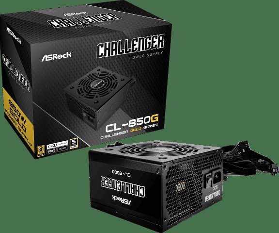 ATX 850W - 80+ Gold - Challenger CL-850G Noir