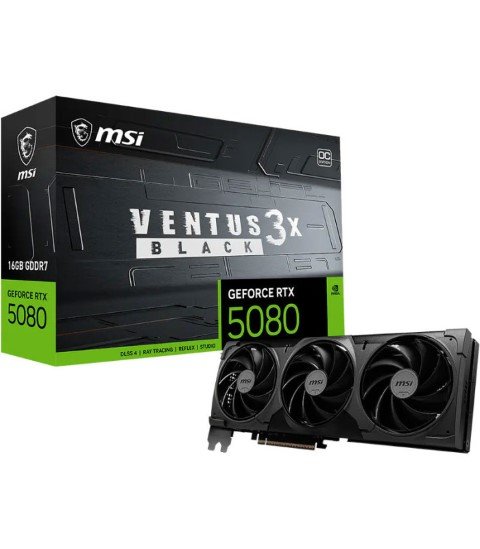 GeForce RTX 5080 16G VENTUS 3X OC BLACK