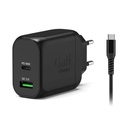 Chargeur mural GaN 65W - 2 ports + Câble USB-C 2m