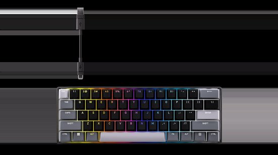 Clipper Pro Mini 60% - Magnétique/Filaire/RGB/Noir