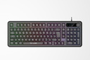 Keyz Caesium EX - Membrane/Filaire/RGB/Noir